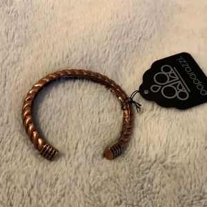 Bronze color braided bracelet